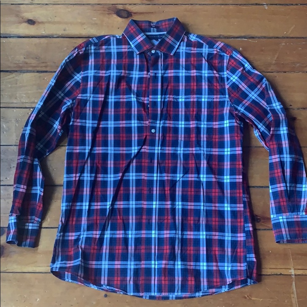 Plaid Tommy Hilfiger (slim fit) Mens dress-shirt